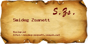 Smideg Zsanett névjegykártya